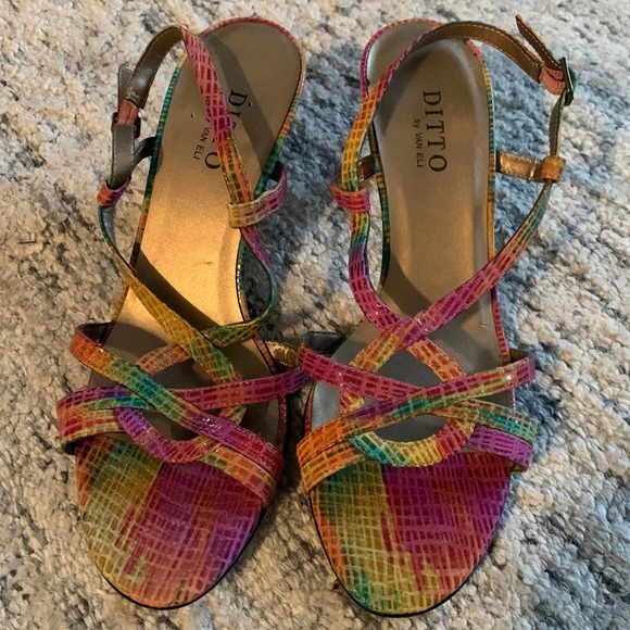 Colorful rainbow heels from Lord and Taylor - Picture 1 of 5